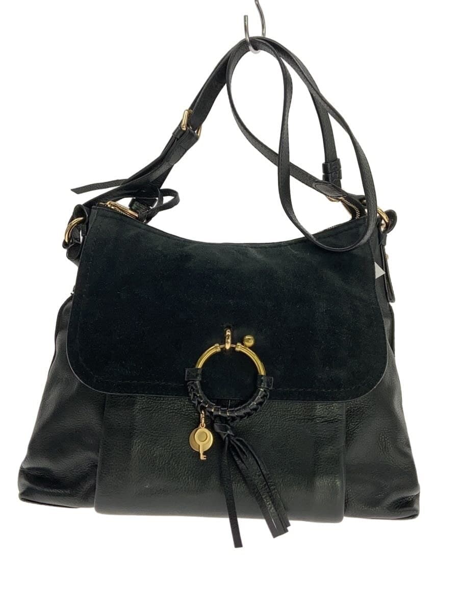 SEE BY CHLOE Shoulder Bag Leather BLK 02-17-36-65