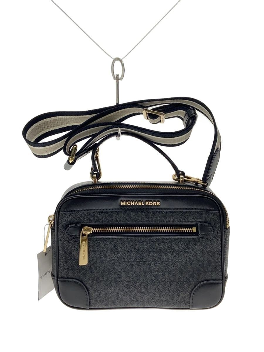 MICHAEL KORS Shoulder Bag Leather Black All-over Pattern 35T9GTFC2B