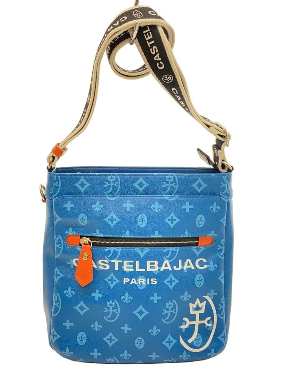 CASTELBAJAC Shoulder Bag Leather BLU 48123