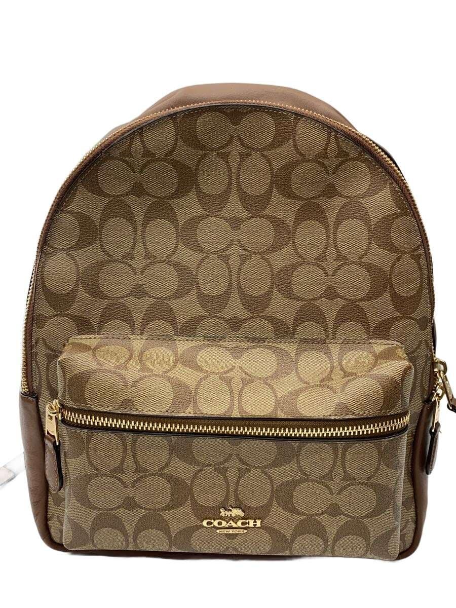 COACH Backpack PVC BEG All Over Pattern F32200