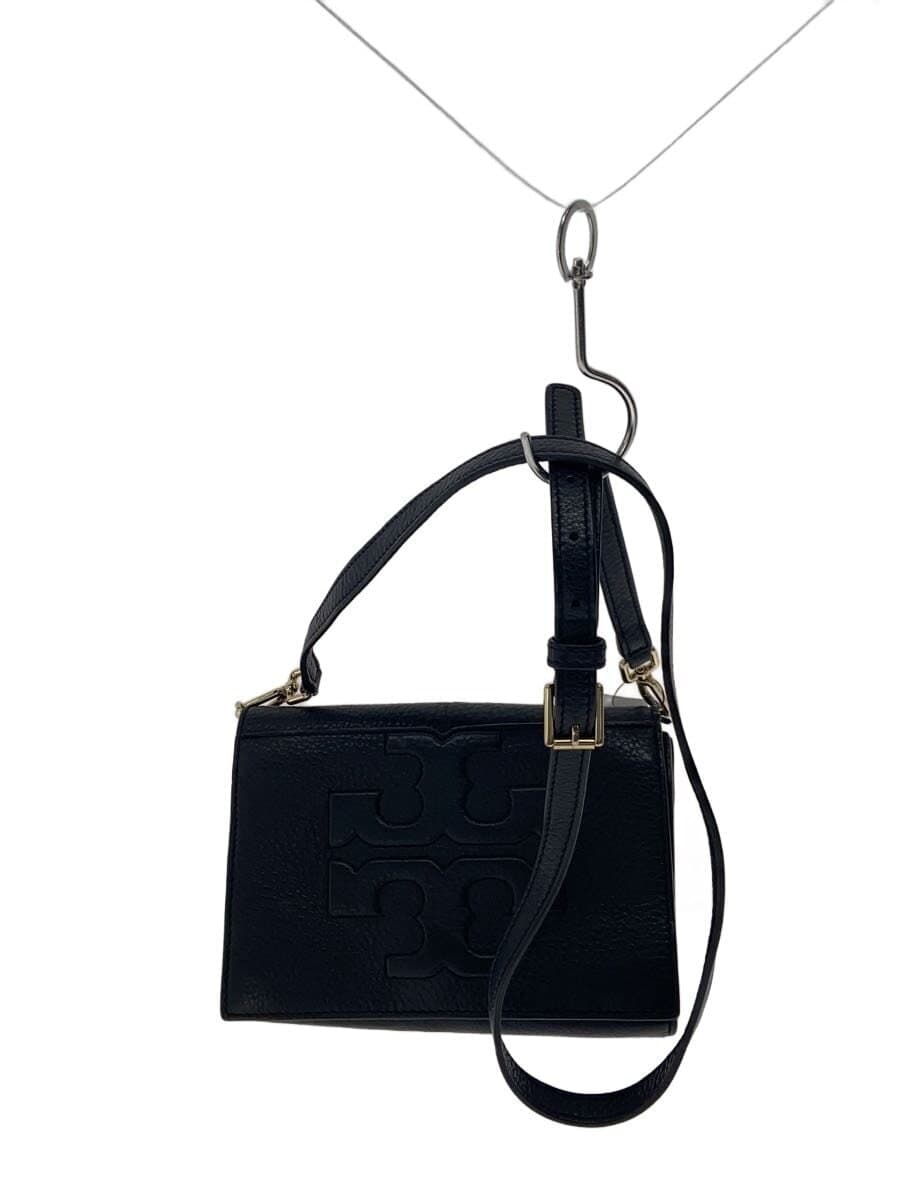 TORY BURCH Shoulder Bag Leather BLK Solid