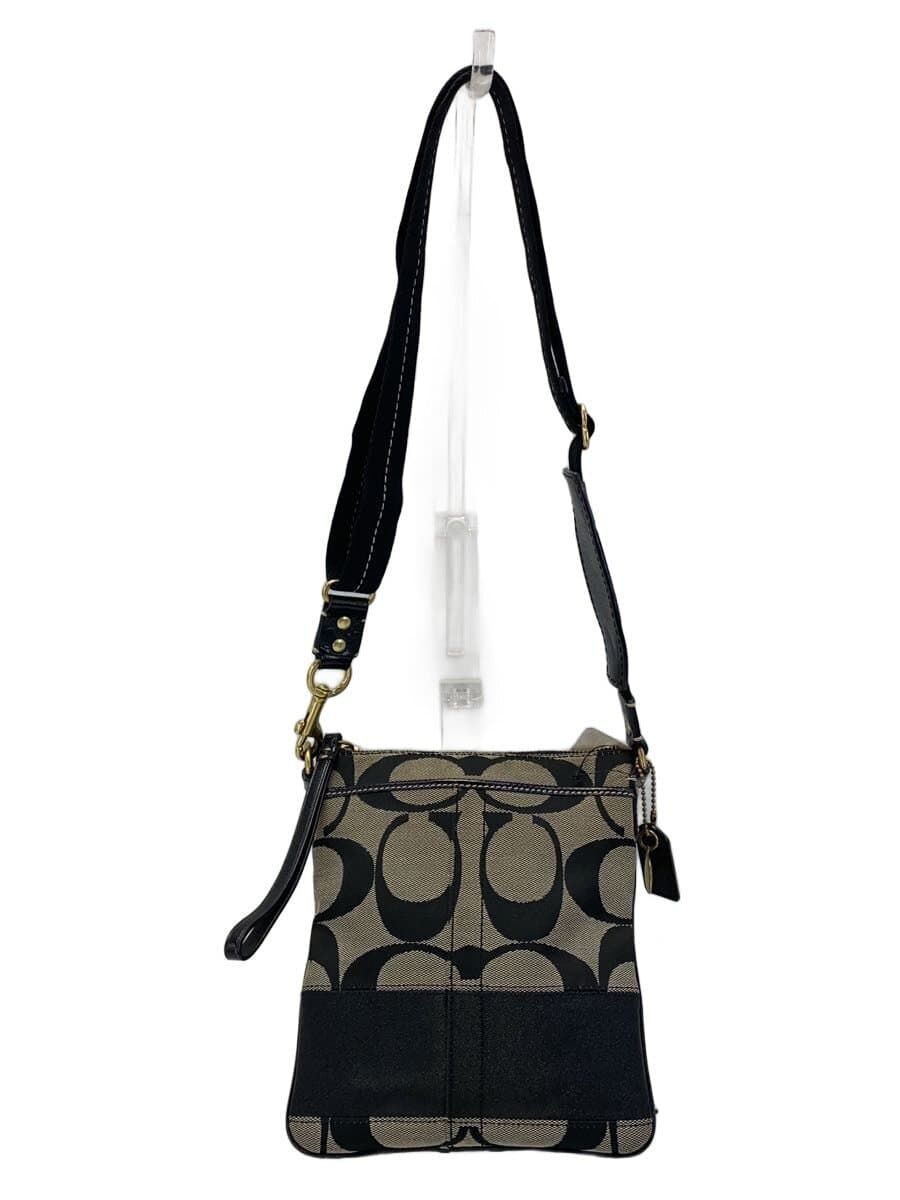 COACH Shoulder Bag_Signature Canvas BLK
