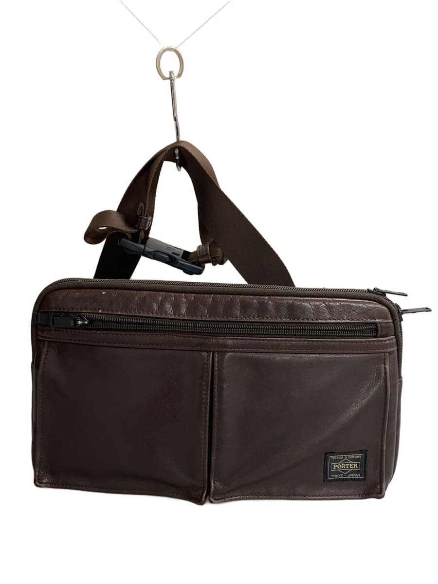 PORTER Waist Bag Leather BRW Solid