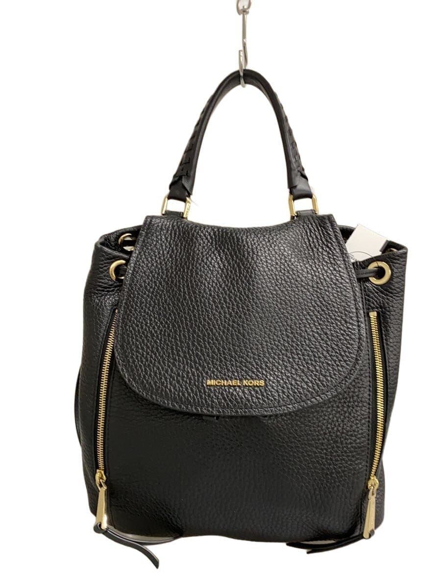 MICHAEL KORS Backpack Leather Black Solid AV-1807