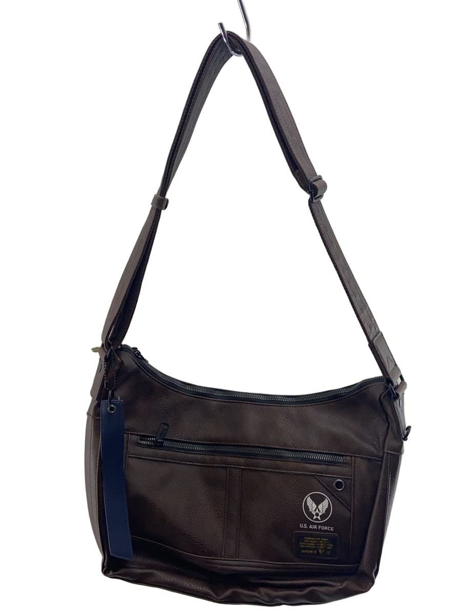 AVIREX shoulder bag -- BRW plain