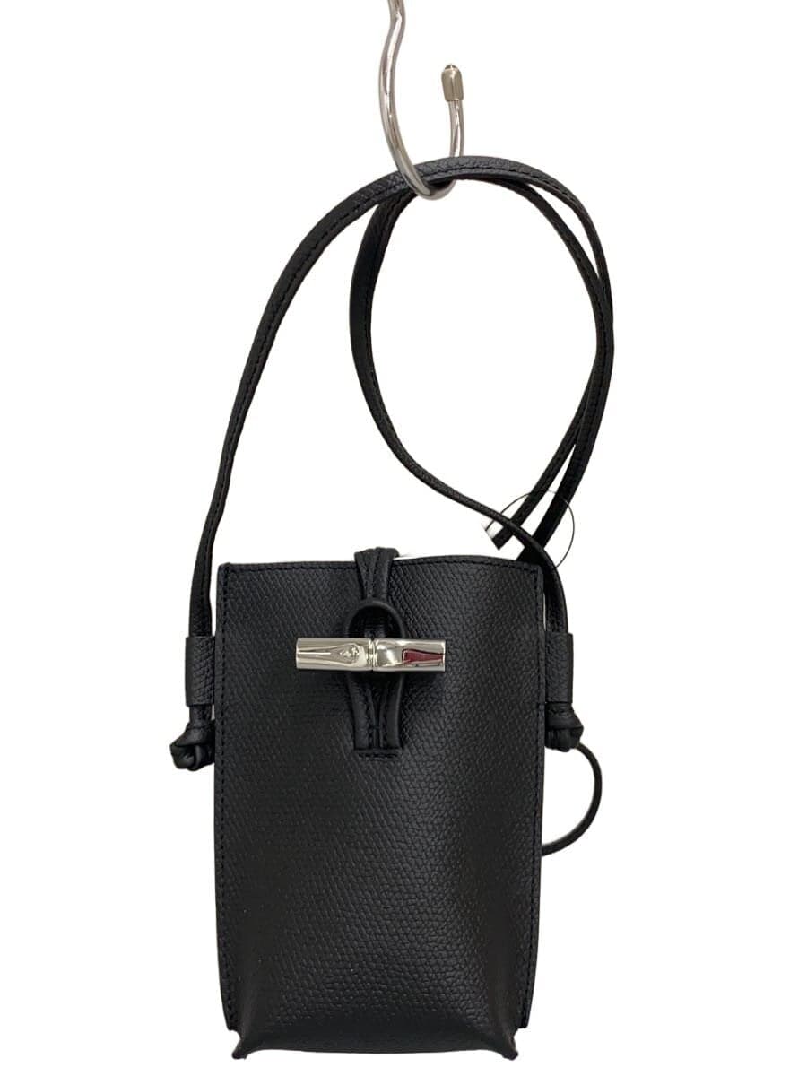 LONGCHAMP shoulder bag leather black 34180 HFP 001