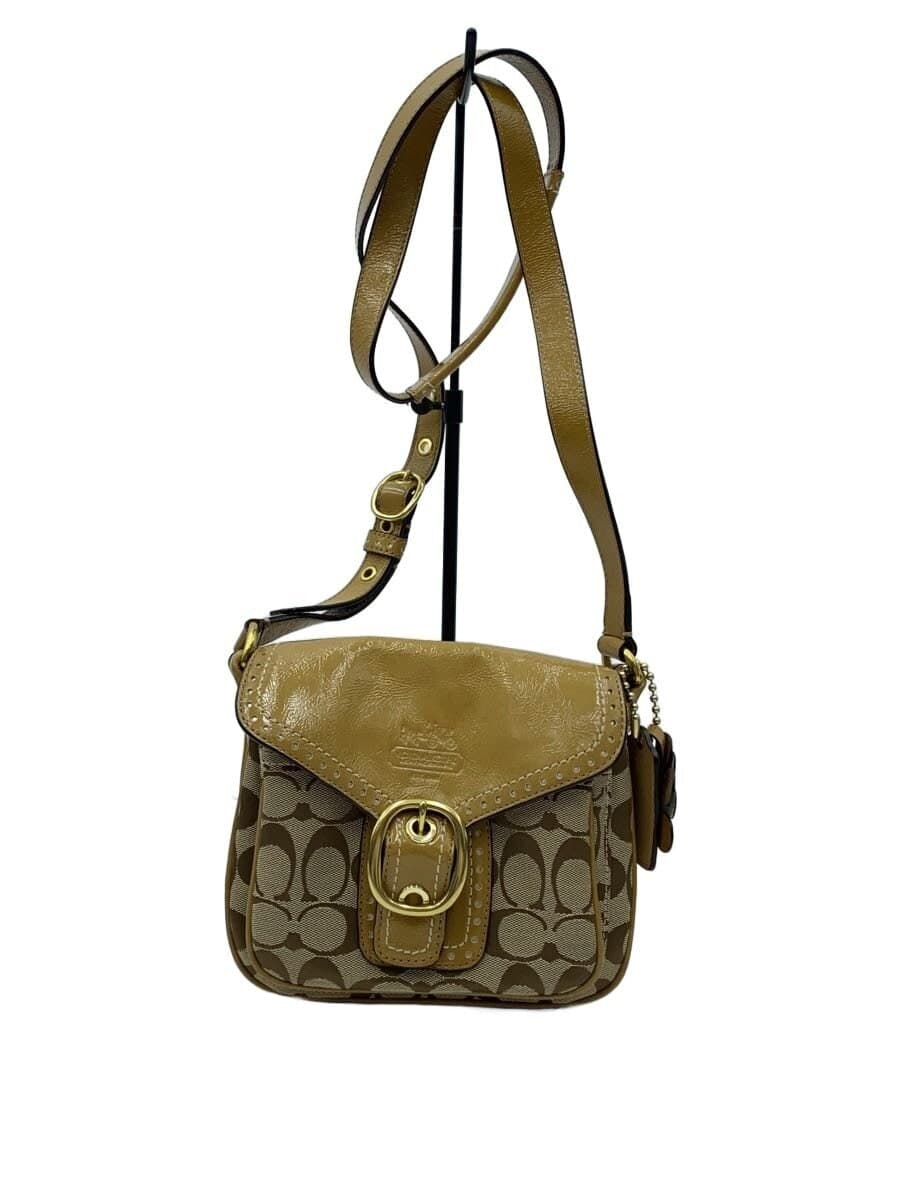 COACH Shoulder Bag_Breaker_Signature_Jenny Canvas BEG Monogram F12501