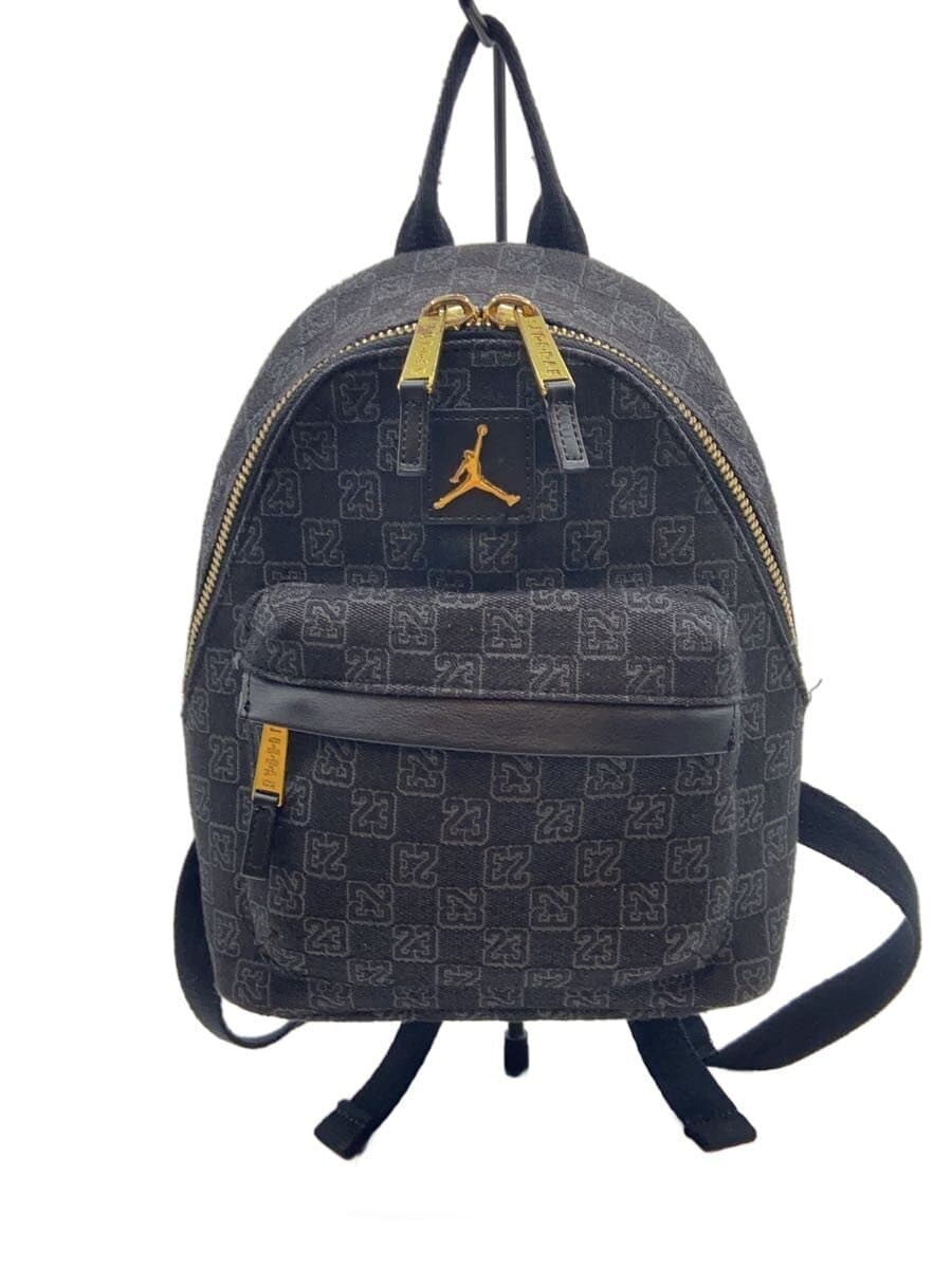 NIKE Backpack Canvas BLK All Over Pattern 7A0761-023