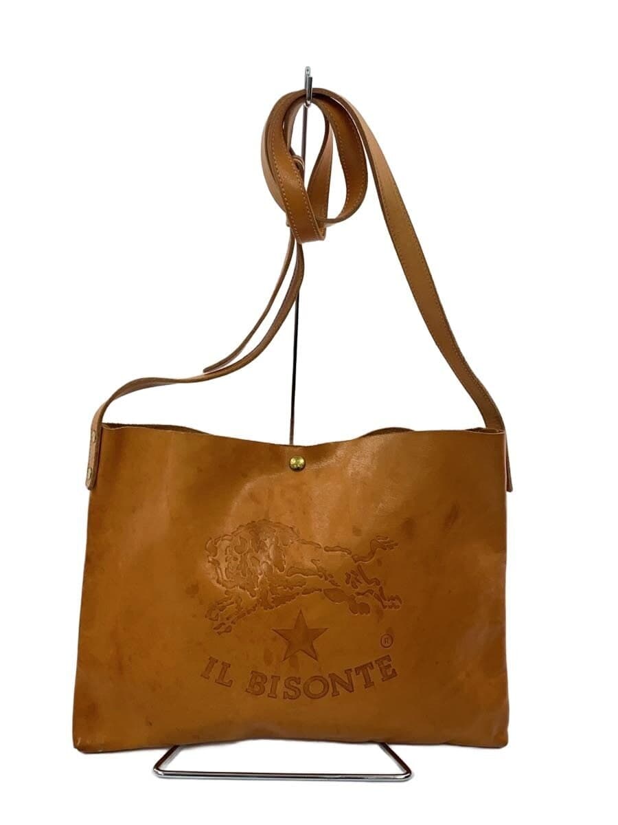 IL BISONTE shoulder bag leather CML A2590 has stains