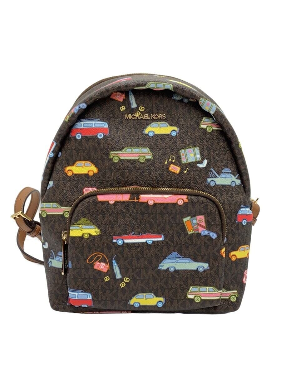 MICHAEL KORS Backpack -- BRW All-over print 35S1G3DB21