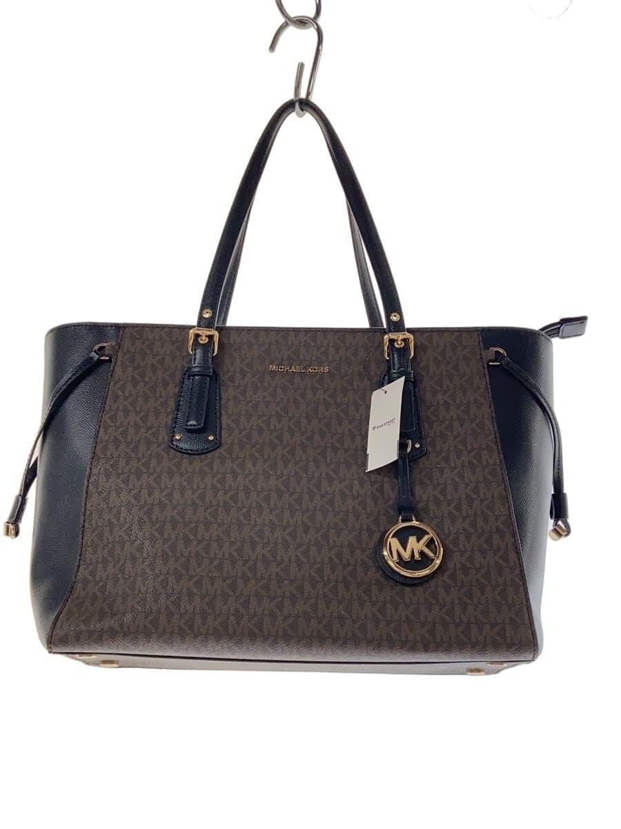 MICHAEL KORS Tote Bag PVC BRW All Over Pattern IM-1910