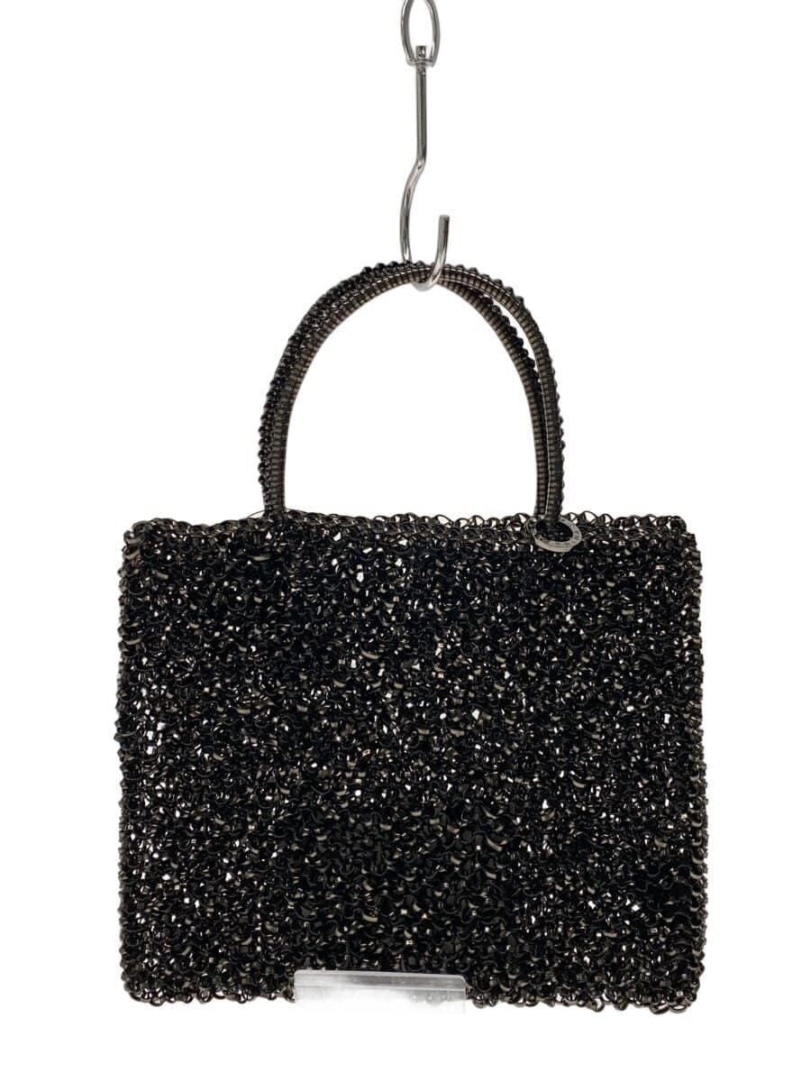 ANTEPRIMA Tote Bag PVC Black Solid Color