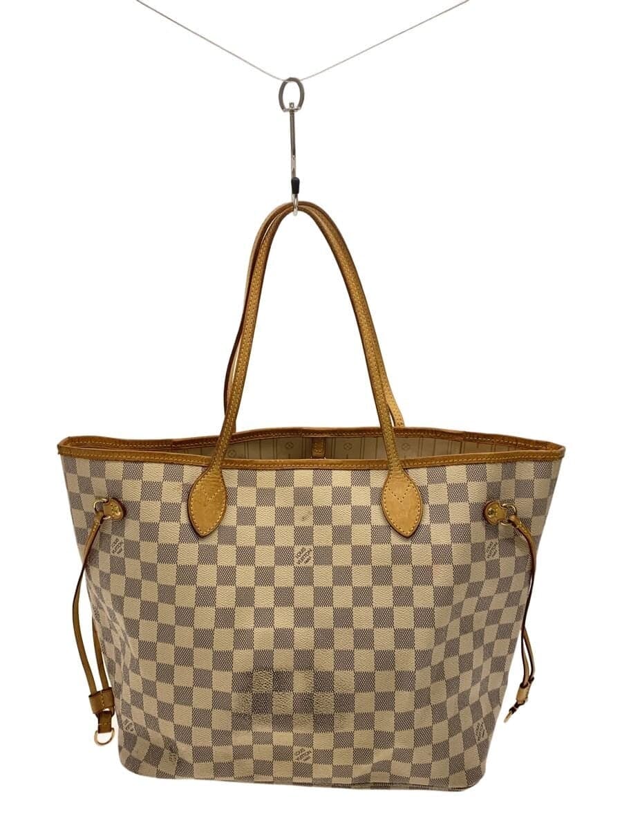 LOUIS VUITTON1)Neverfull MM_Damier Azur PVC WHT All Over Pattern