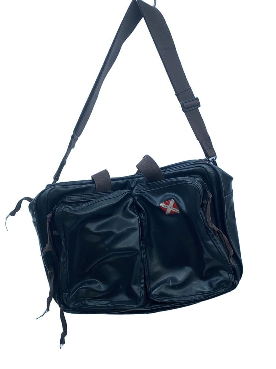 LUGGAGE LABEL Shoulder Bag -- BLK Solid Color