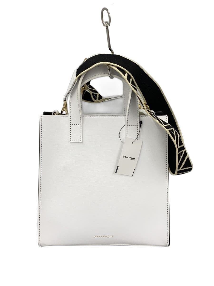 ANNA VIRGILI Shoulder Bag PVC WHT Solid