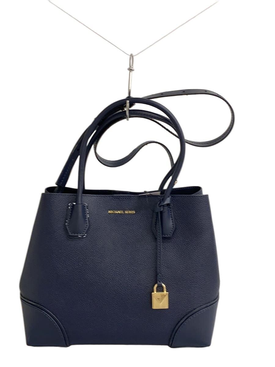 MICHAEL KORSMERCER GALLERY 2-Way Tote Bag Shoulder Bag Leather NVY 30H7GZ5T6T