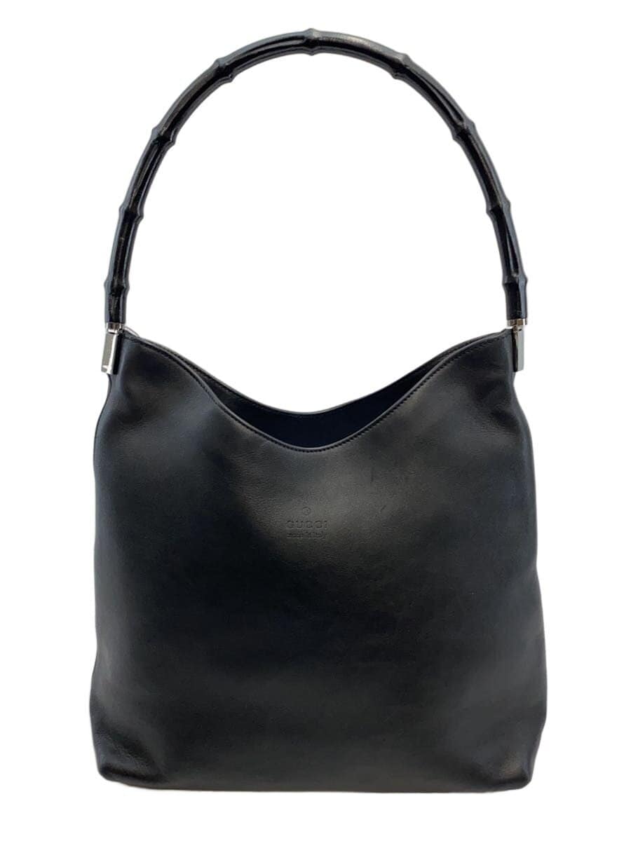 GUCCI Shoulder Bag Leather BLK