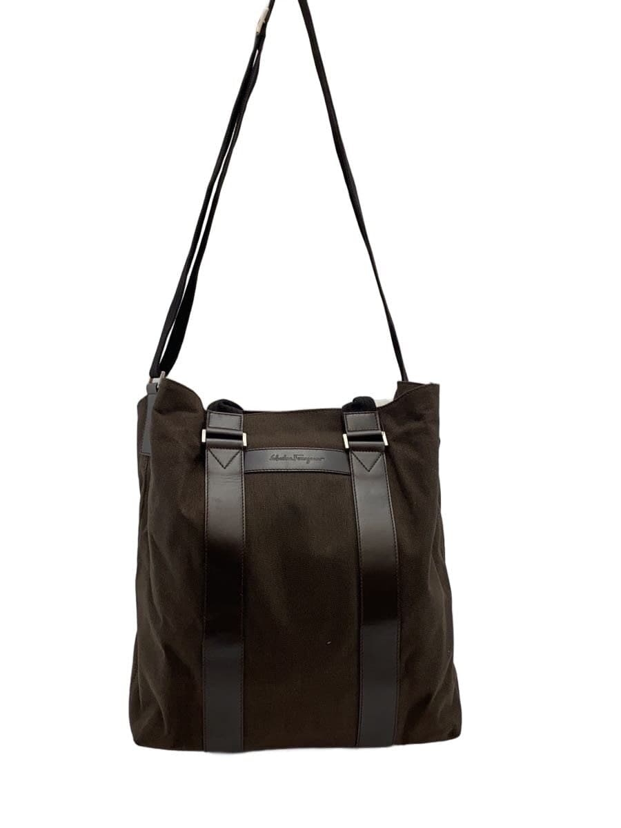 Salvatore Ferragamo Shoulder Bag Canvas BRW