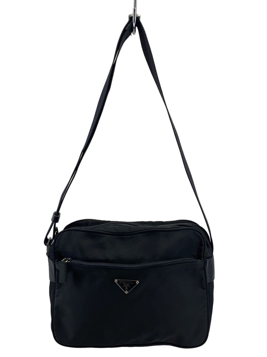 PRADA Shoulder Bag Nylon BLK Solid