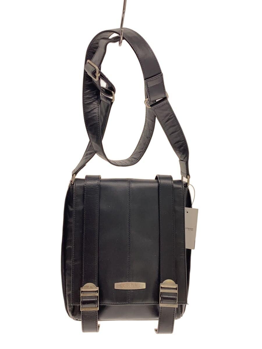 Jean Paul Gaultier Shoulder Bag Leather BLK