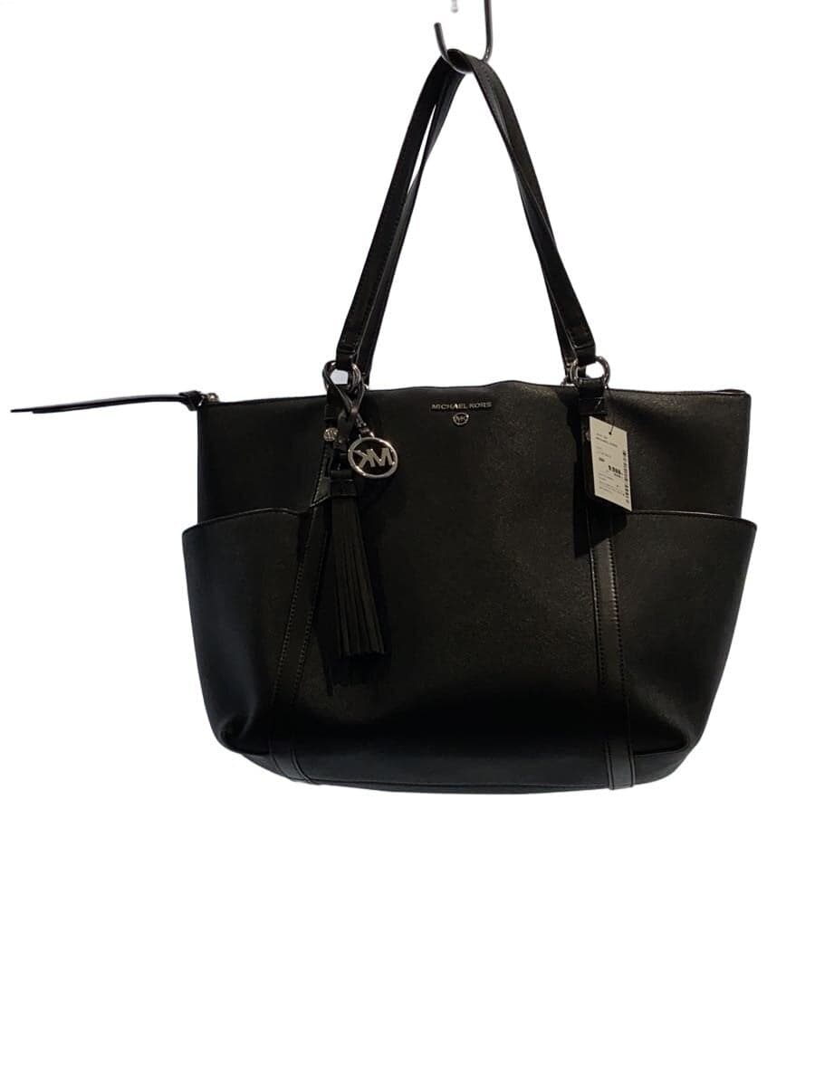 MICHAEL KORS SULLIVAN Top Zip Tote Large Tote Bag PVC Black Solid 30T0SNXT3L