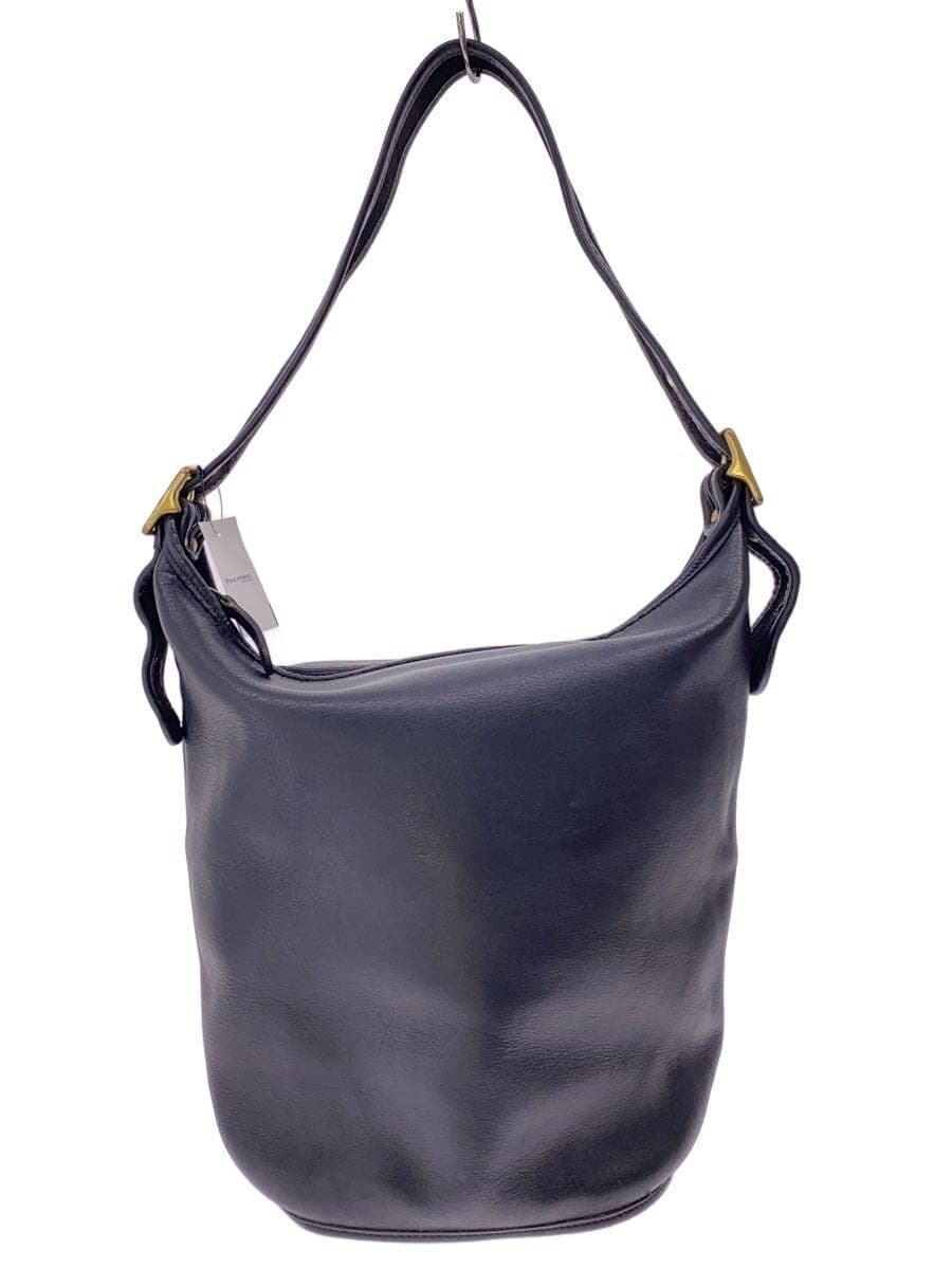 COACH Shoulder Bag Leather BLK Solid 9085