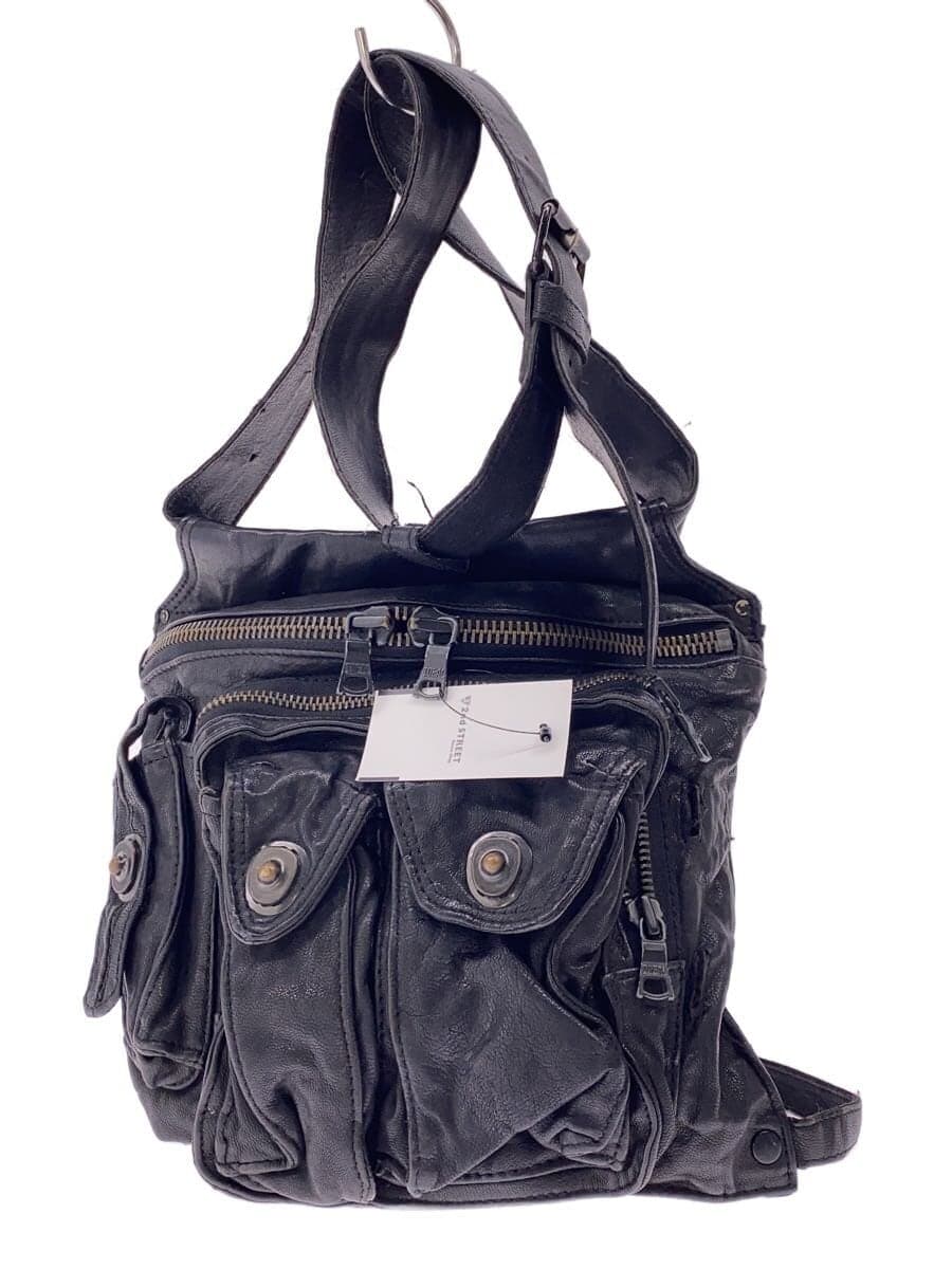 Buffalo Bobs Shoulder Bag Leather BLK Solid