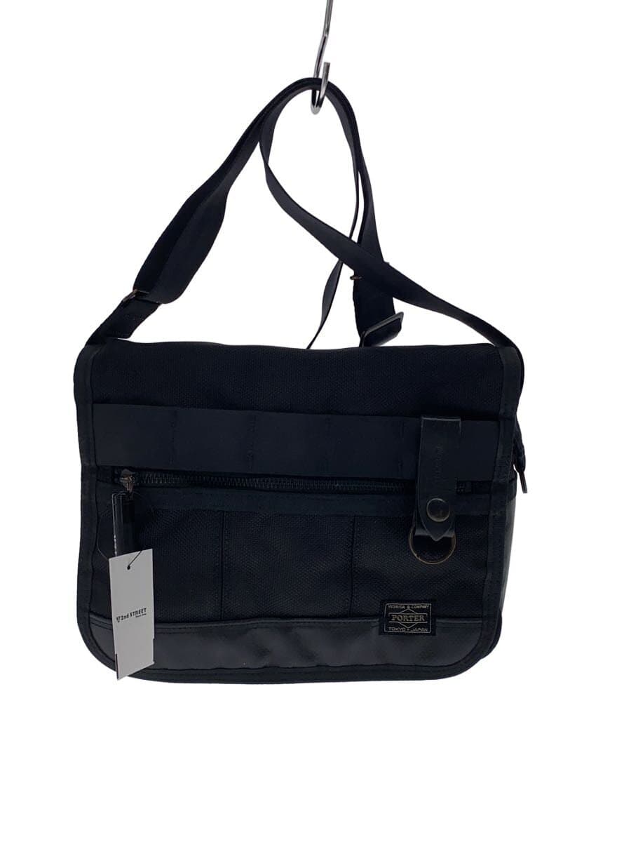 PORTERHEAT Shoulder Bag Canvas BLK