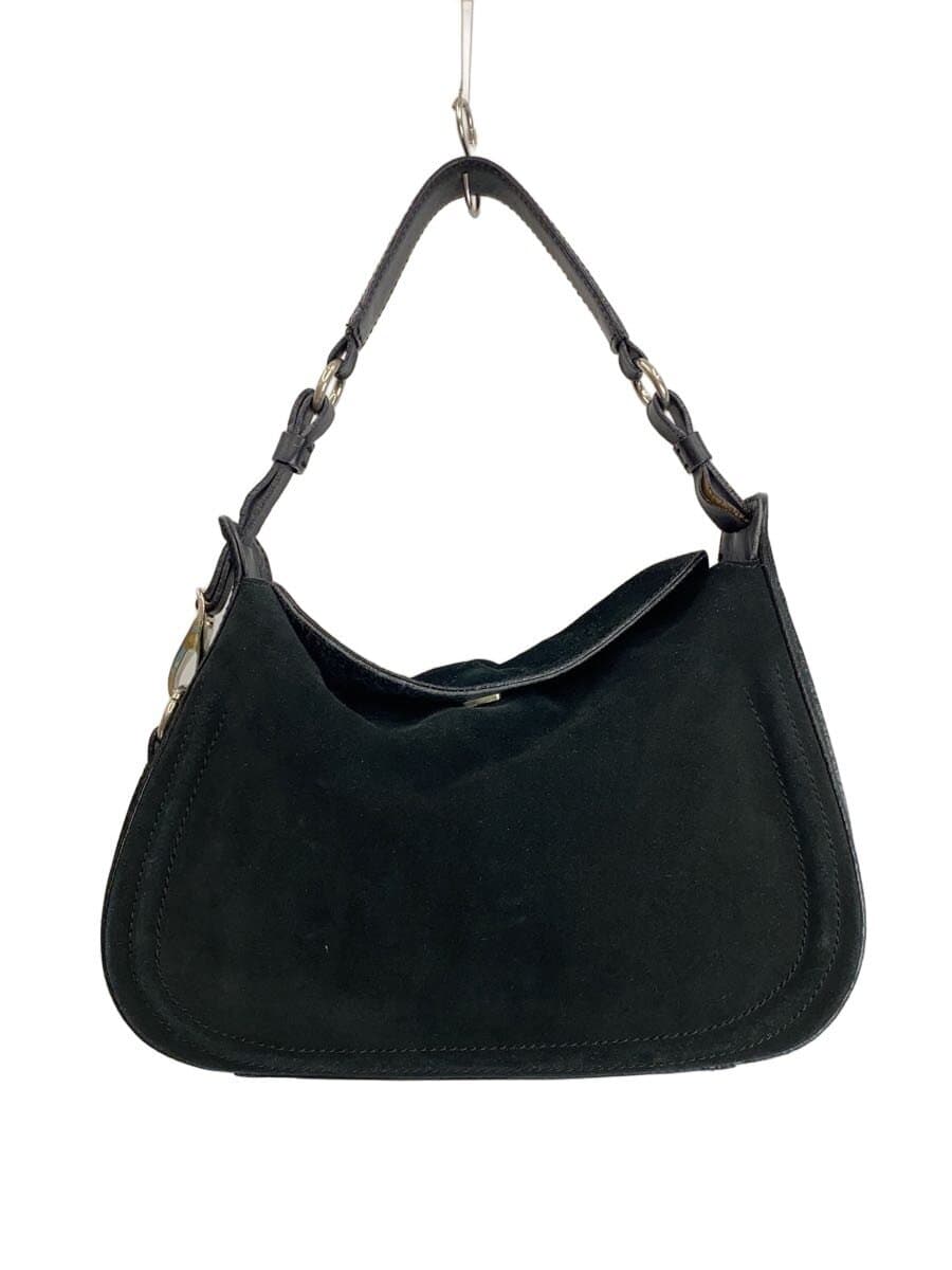 GHERARDINI Handbag Suede BLK Consider Condition