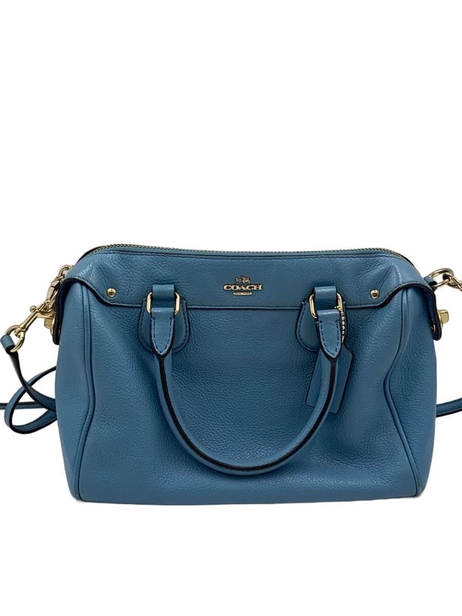 COACH Handbag_All Leather Leather BLU