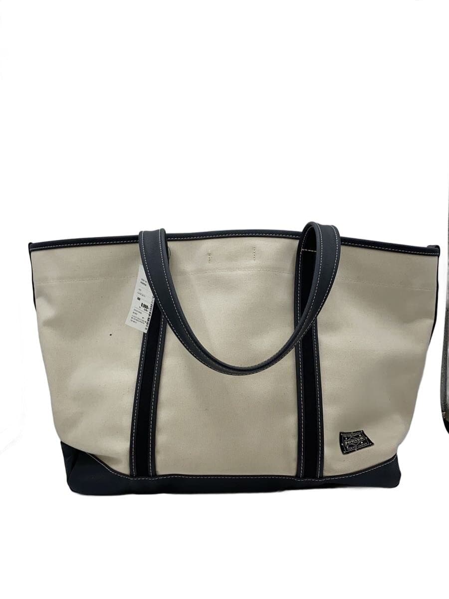 PORTER Tote Bag Canvas BEG Solid 739-08513