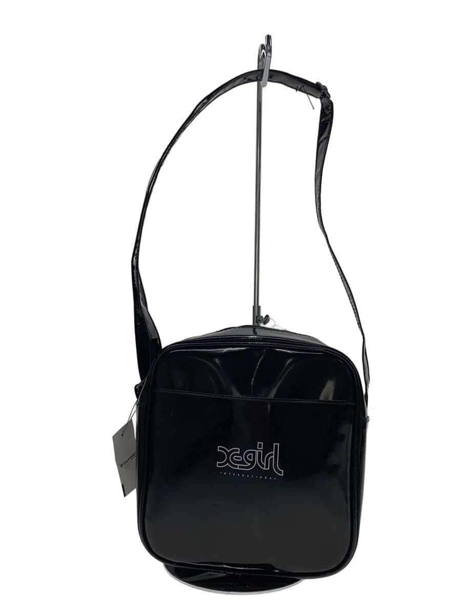X-girl Shoulder Bag Patent Leather BLK