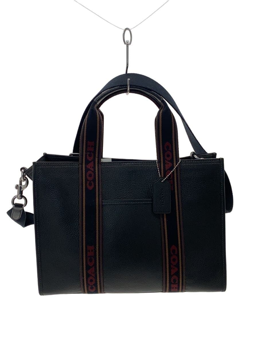 COACH Handbag Leather BLK CM716