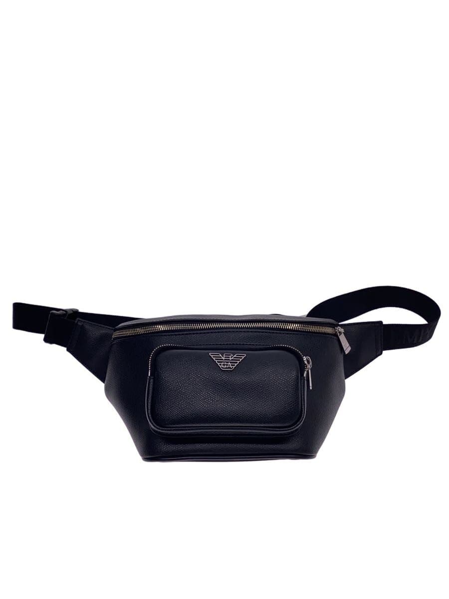EMPORIO ARMANI Waist Bag Leather BLK Y40238 Y138E 81072