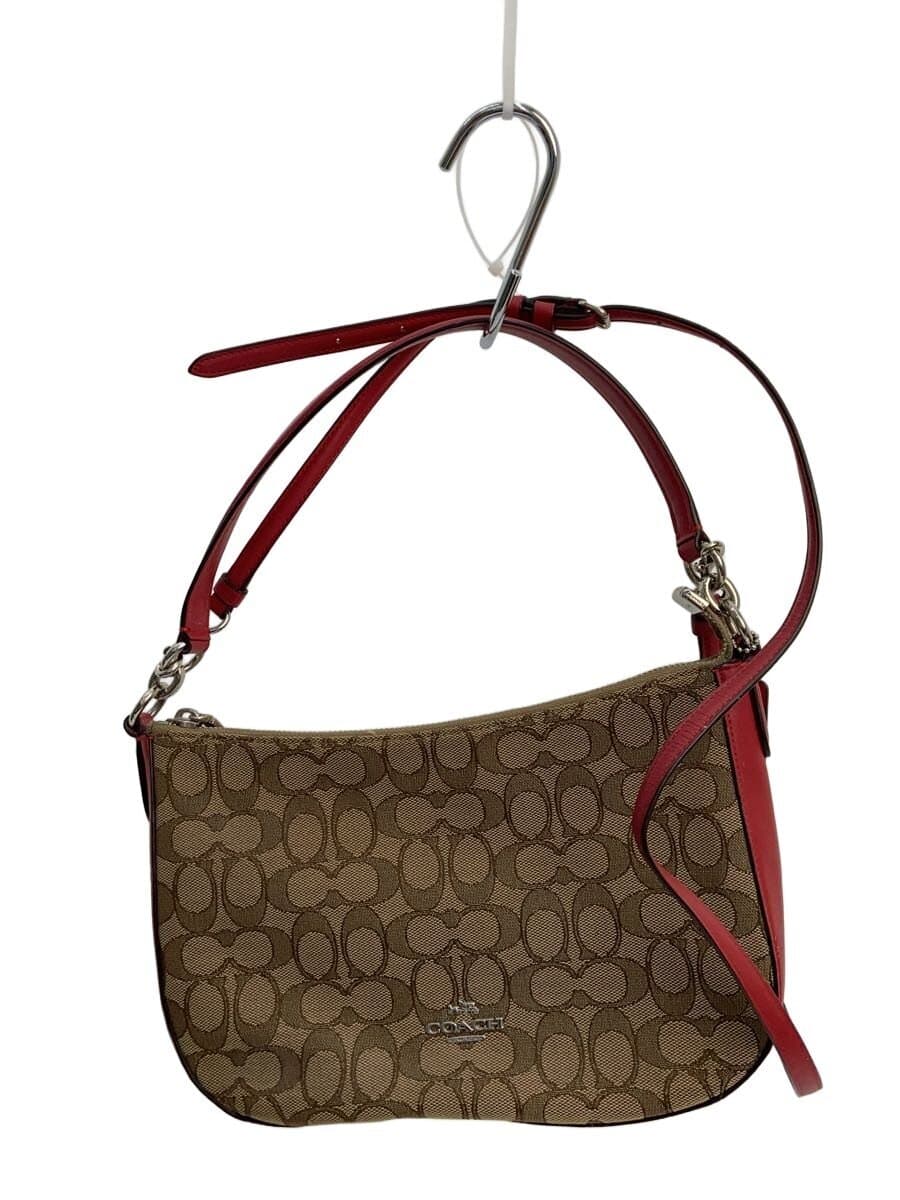 COACH Shoulder Bag BEG All Over Pattern C1680