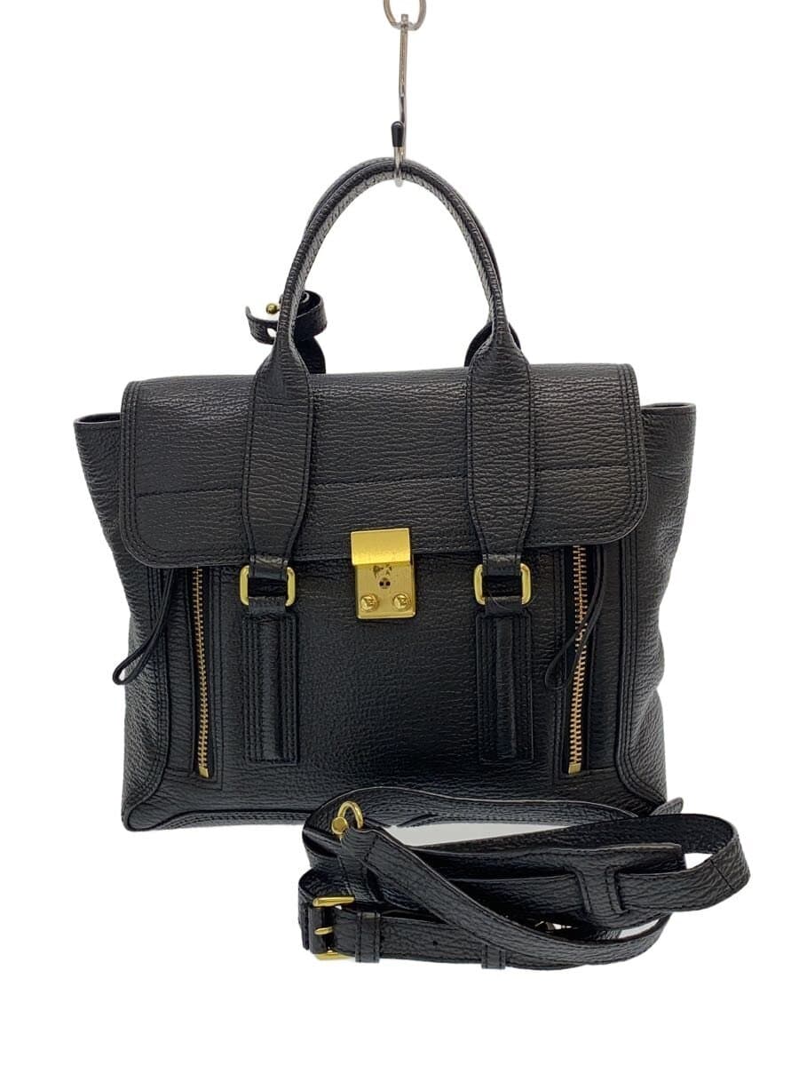 3.1 Phillip Lim Tote Bag Leather BLK Solid