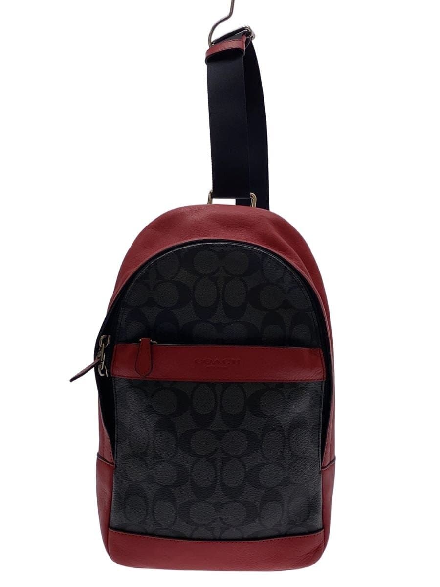 COACH Backpack Leather RED F72043