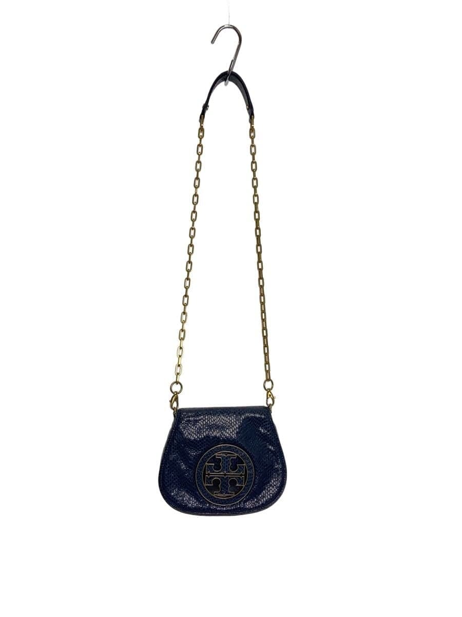 TORY BURCH Chain Shoulder Bag Leather BLU