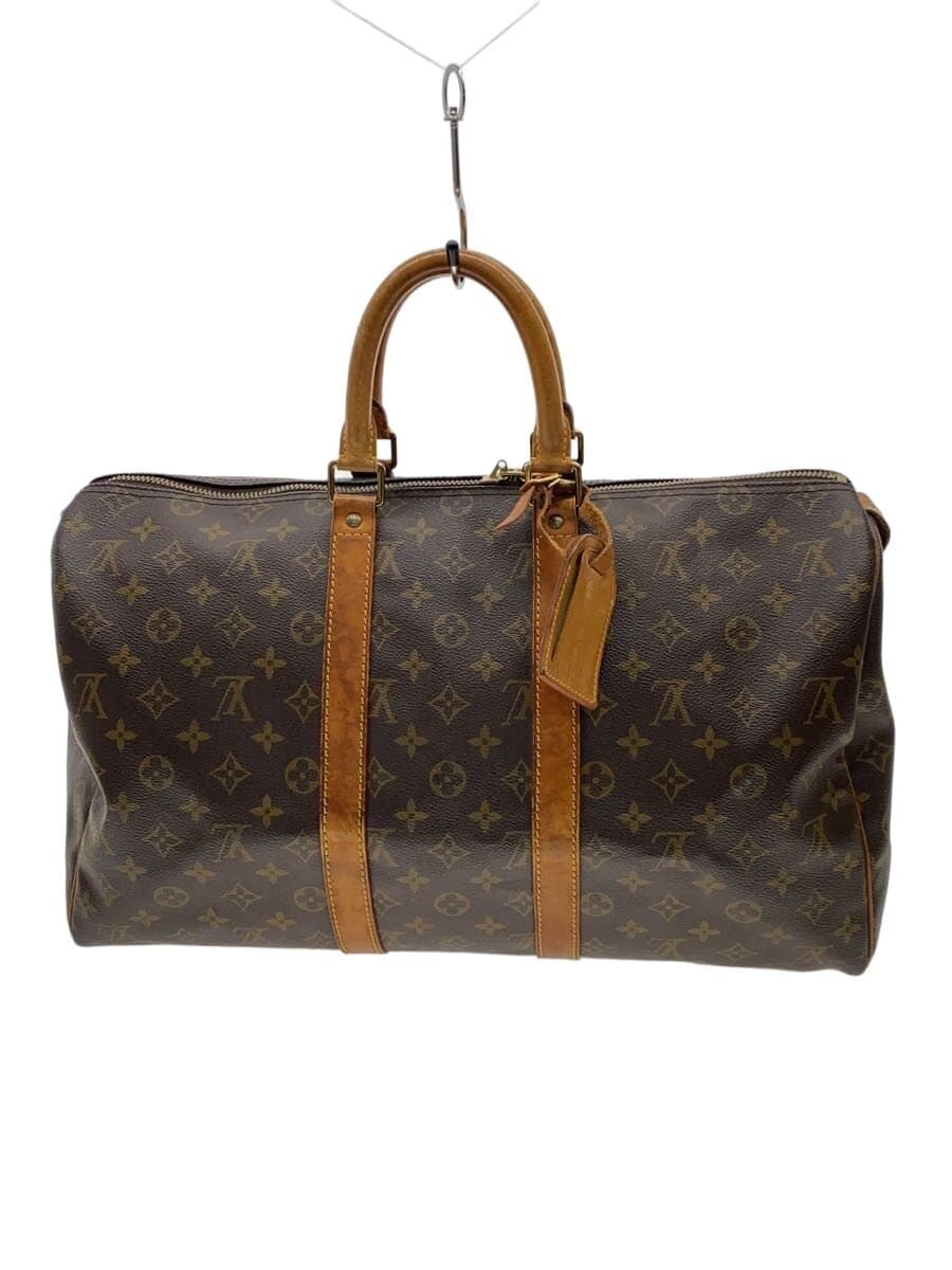 LOUIS VUITTON Keepall 45_Monogram Canvas PVC BRW