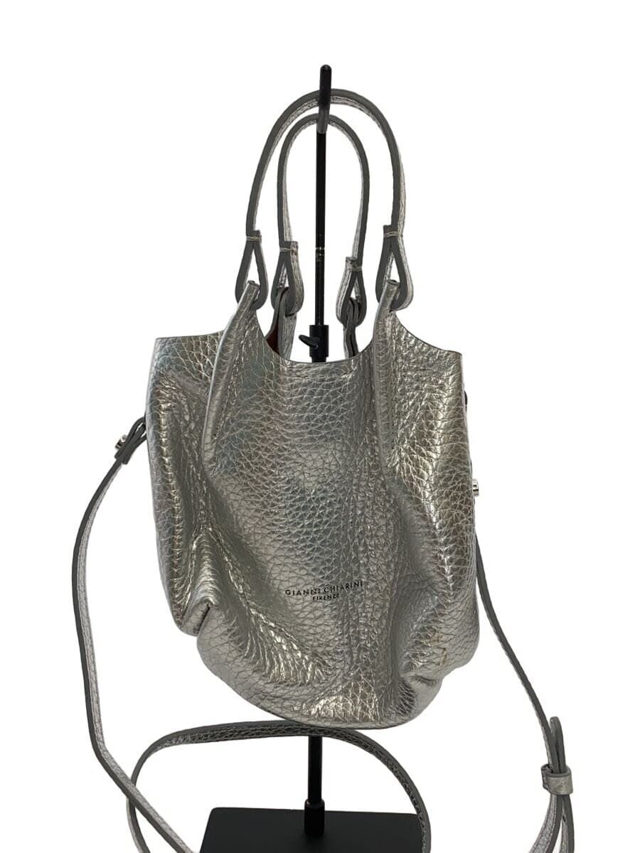 GIANNI CHIARINI Shoulder Bag SLV Solid