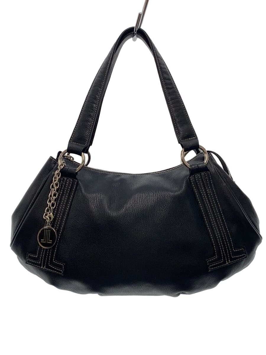 LANVIN bag leather black plain