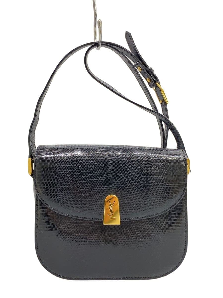 YVES SAINT LAURENT Shoulder Bag Leather BLK