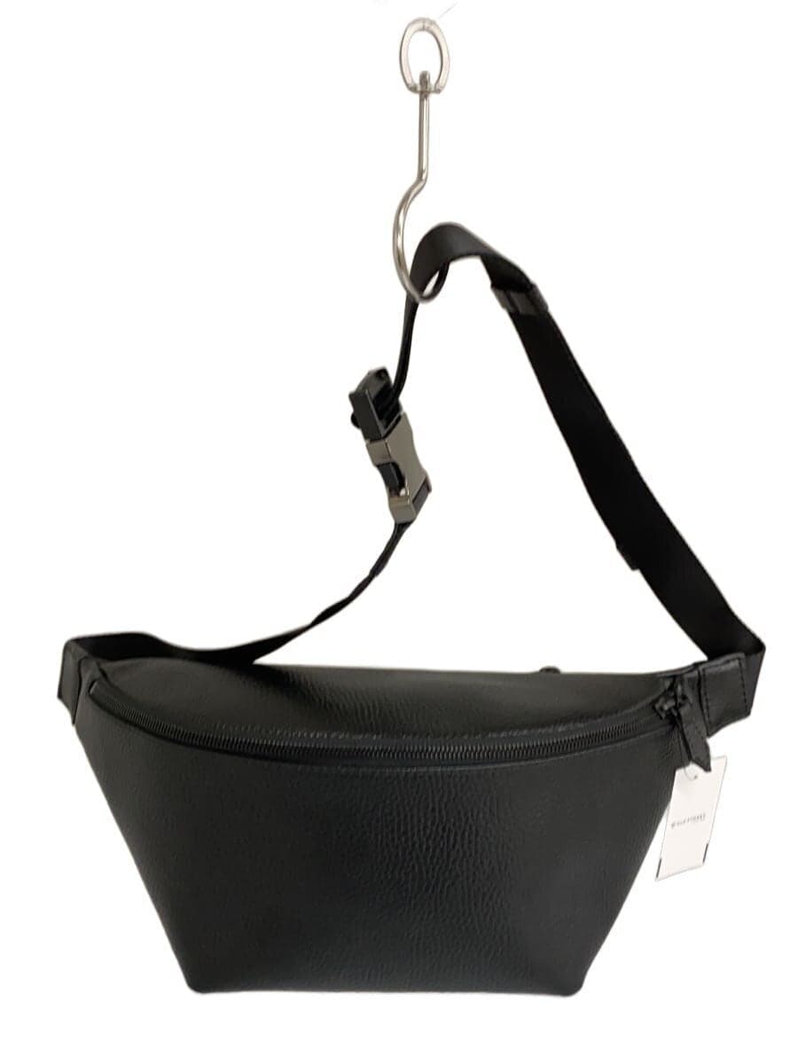 Hush Tug Curved Body Bag Waist Bag Leather BLK