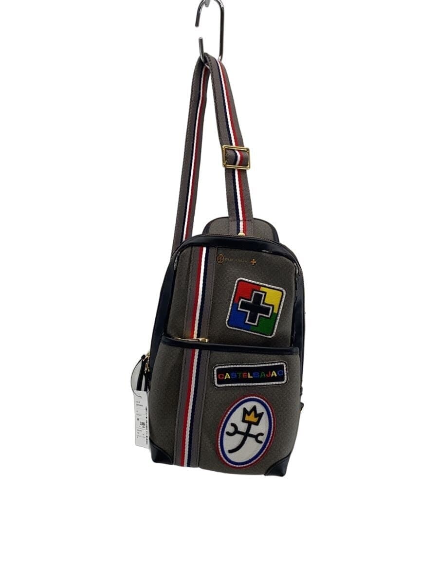 CASTELBAJAC Shoulder Bag GRY All Over Pattern