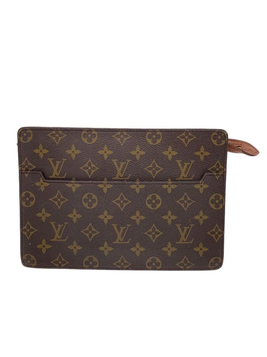 LOUIS VUITTON Pochette Homme Monogram Canvas PVC BRW M51795