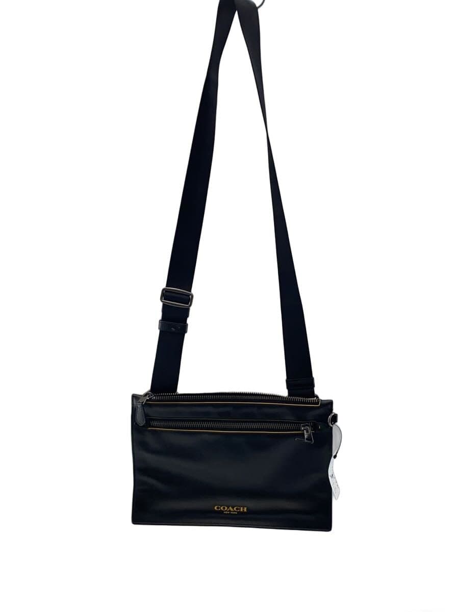 COACH Shoulder Bag Leather Black F84427
