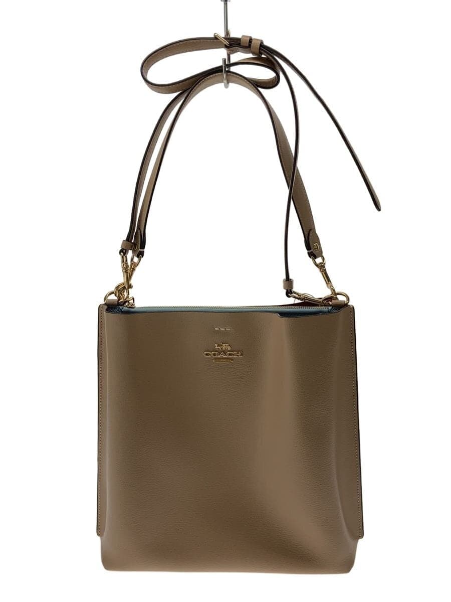 COACH Molly Bucket Bag Tote Bag Leather BEG CA214