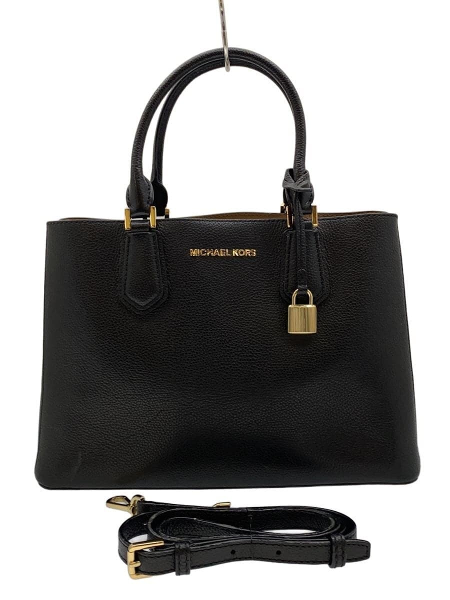 MICHAEL KORS 2-Way Handbag Leather Black 35F8GAFS2L 2-Way Shoulder Bag