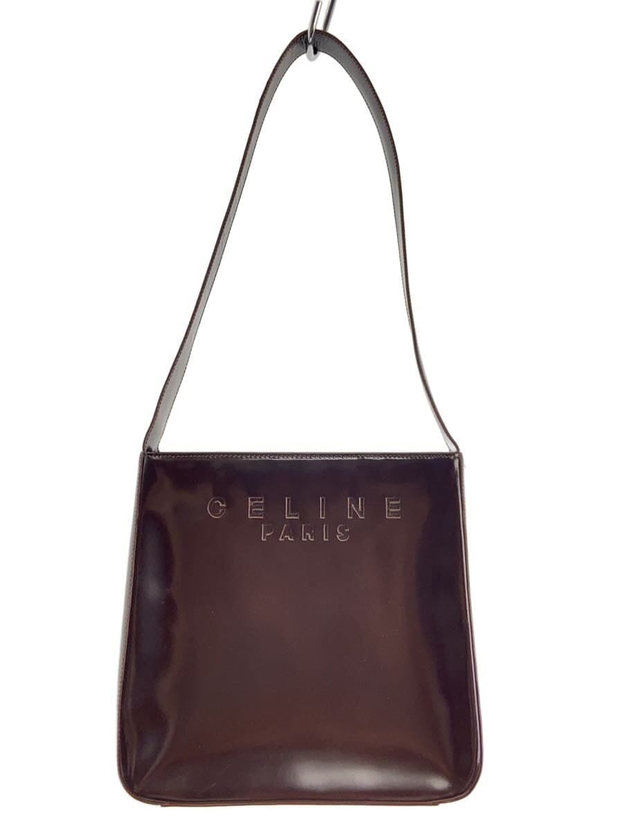 CELINE Shoulder Bag PVC BRW Solid
