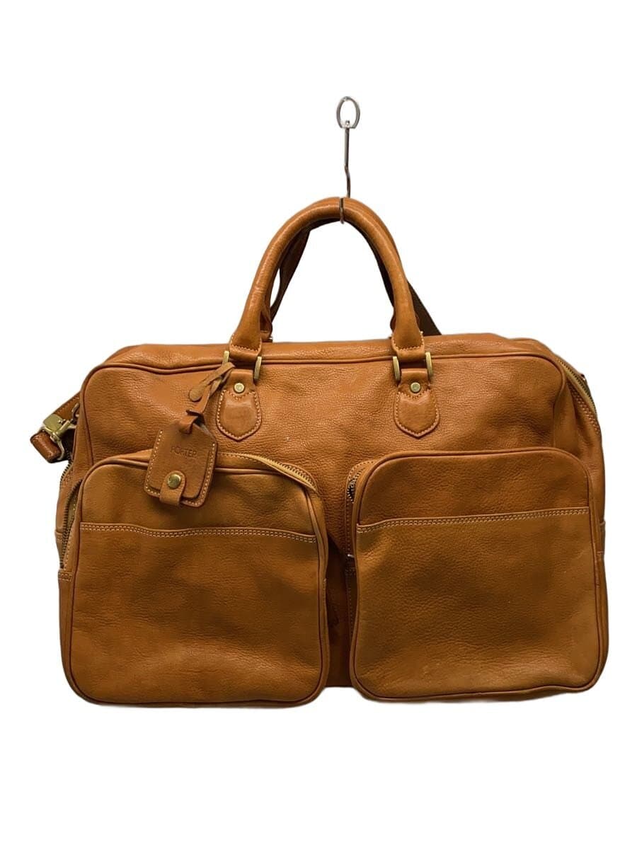 PORTER Briefcase Leather CML Solid Color